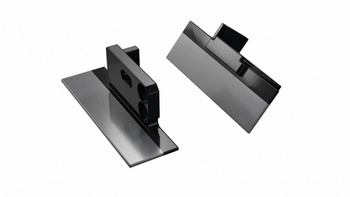 LUMINES Zaślepka ALU MONO czarna lakierowana prawa z otworem