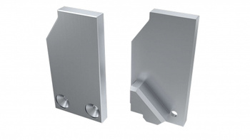 LUMINES Zaślepka ALU do profilu LED I6 8mm srebrna lewa