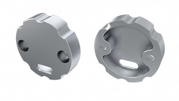 Zaślepka ALU do profilu LED LUMINES COSMO srebrna z otworem