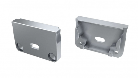 LUMINES Zaślepka ALU do profilu LED SILEDA srebrna z otworem