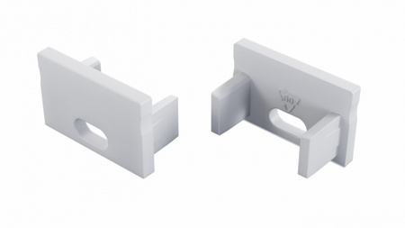 Zaślepka do profilu LED LUMINES FMN biała z otworem 12-1701-00