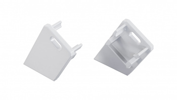 Zaślepka ALU LUMINES Sono biała lakierowana prawa z otworem 12-1331-10