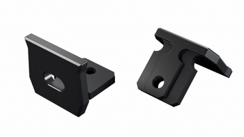 Zaślepka ALU LUMINES axel czarna anodowana z otworem 12-1512-10