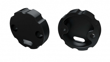 Zaślepka ALU do profilu LED LUMINES COSMO czarna z otworem