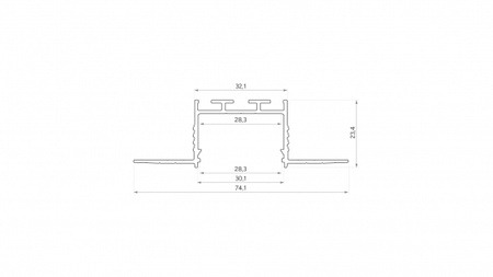 Profil LED LUMINES typ akin srebrny anodowany 3 m 10-1414-30