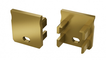 LUMINES Zaślepka do profilu LED Y RAL1923 z otworem  12-1789-00