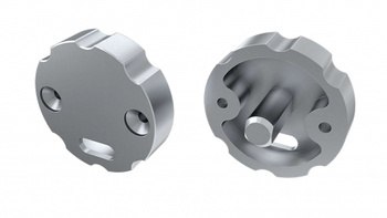 Zaślepka ALU do profilu LED LUMINES COSMO srebrna regulacyjna z otworem