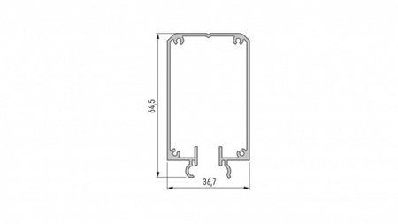 Profil LUMINES typ Talia M2 srebrny anod. 1 m