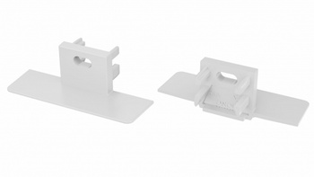 LUMINES Zaślepka do profilu MONO biała z otworem