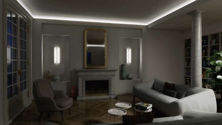 LUMINES Profil LED typ Logi srebrny anodowany 2,02 m 10-0504-20