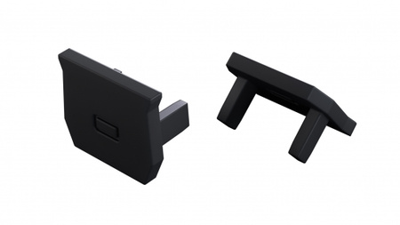 Zaślepka do profilu LUMINES axel czarna 2w1 12-1512-01