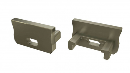 LUMINES Zaślepka do profilu LED A inox z otworem