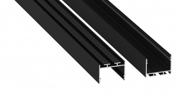 LUMINES Profil LED typ alba czarny lakierowany 2,02 m 10-1405-20