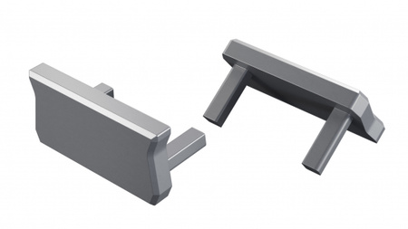 Zaślepka ALU LUMINES atom srebrna anodowana 12-1545-11