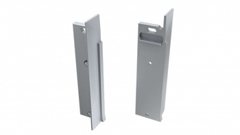 LUMINES Zaślepka ALU do profilu LED FLARO srebrna lewa do zabudowy z otworem