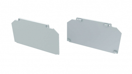 LUMINES Zaślepka ALU do profilu LED LARGO M3 czarna lakierowana prosta