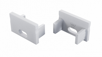 LUMINES Zaślepka do profilu LED FMN biała z otworem 12-1701-00