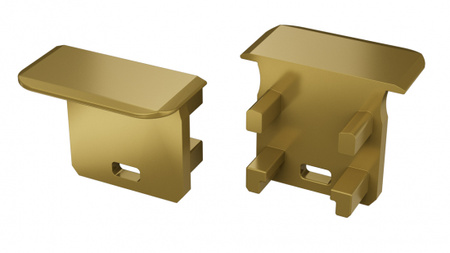 Zaślepka do profilu LED LUMINES G RAL1923 z otworem  12-1759-00