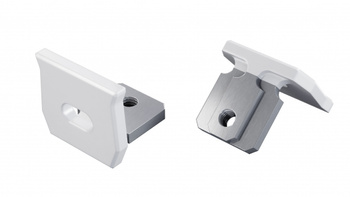 Zaślepka ALU LUMINES axel biała lakierowana z otworem 12-1511-10