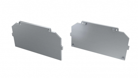 LUMINES Zaślepka ALU do profilu LED LARGO M4 czarna lakierowana prosta