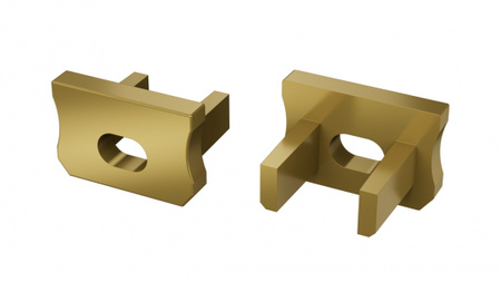 Zaślepka do profilu LED LUMINES X RAL1923 z otworem  12-1779-00