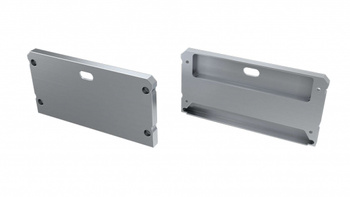 Zaślepka ALU do profilu LED LUMINES LARGO srebrna z otworem