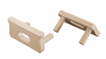 Zaślepka ALU LUMINES atom Light Ivory lakierowana z otworem 12-1548-10