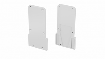 LUMINES Zaślepka ALU DOPIO + Talia M2 biała