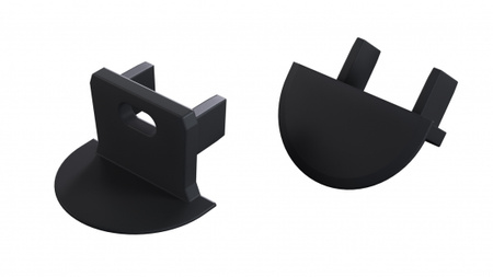 Zaślepka do profilu LUMINES axin czarna z o. 12-1552-00