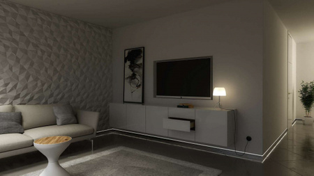 LUMINES Profil LED typ Flaro srebrny anodowany 2,02 m 10-0444-20