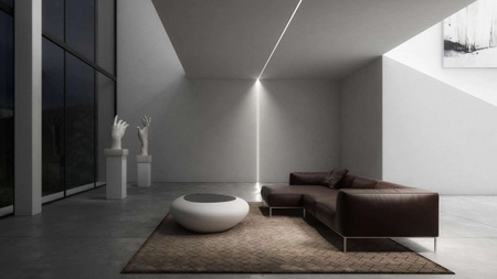 Profil LED LUMINES typ Subli biały lakierowany 1 m  10-0551-10