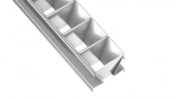 LUMINES Raster DOUBLE srebrny 1m